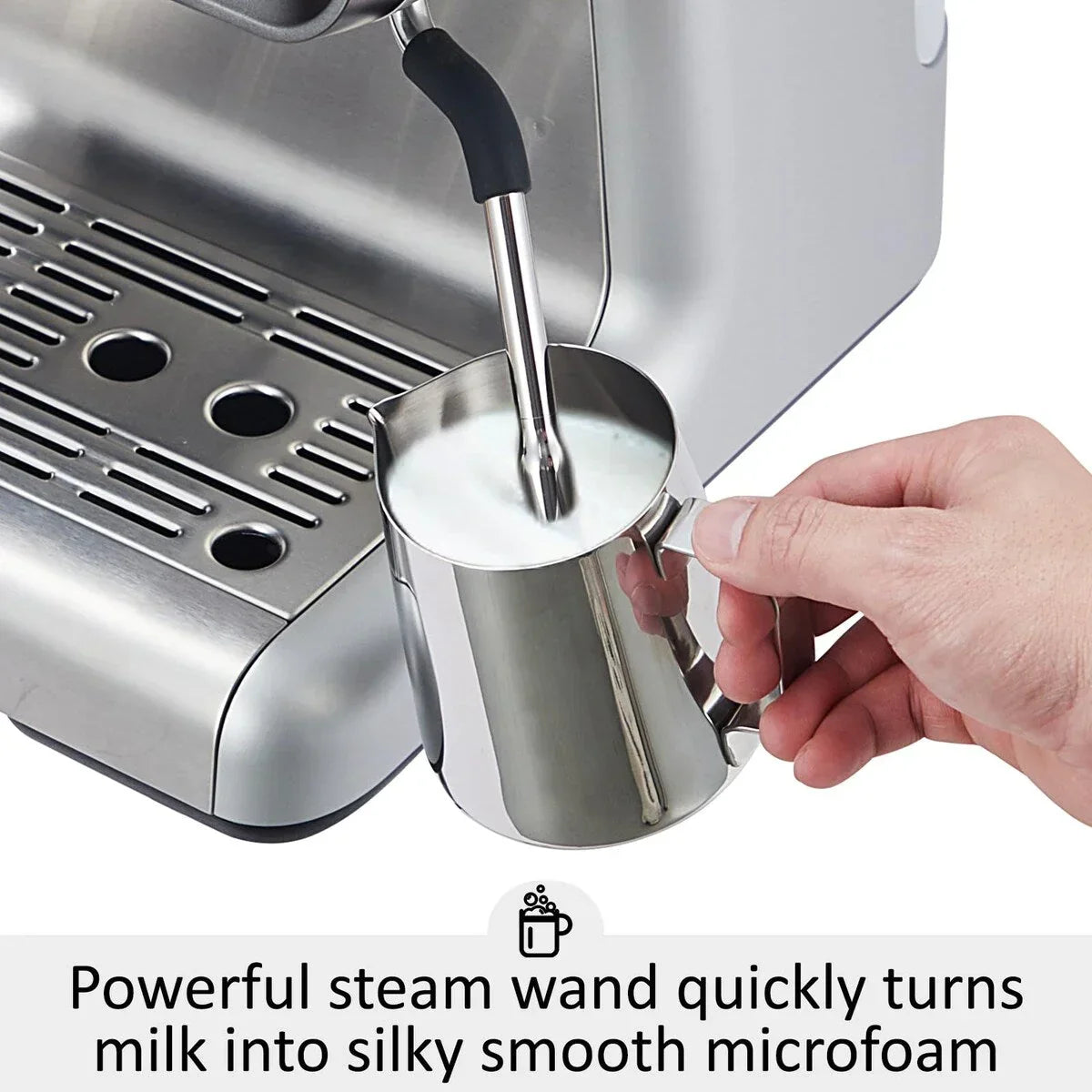 Espresso Coffee Maker, with Grinder, 2.8 L Water Tank