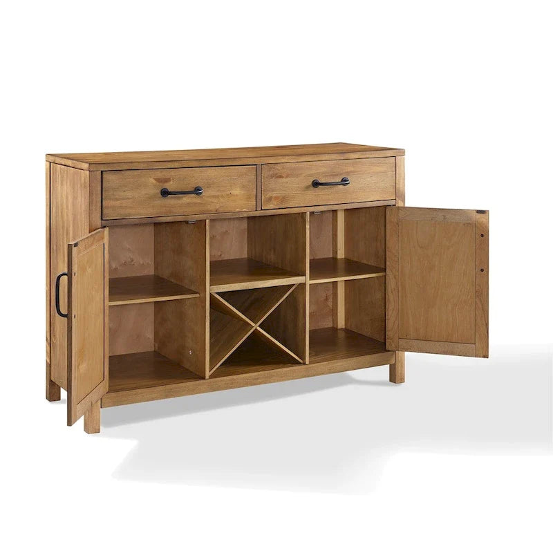 Crosley Roots Natural Finish Buffet - 52  W x 18  D x 36  H