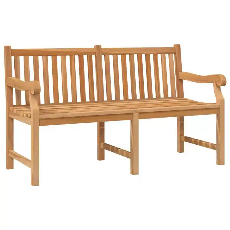 vidaXL Banc de jardin en teck massif Mobilier de terrasse d'extérieur