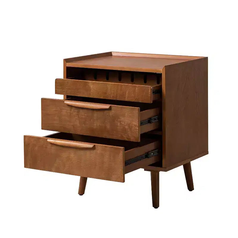 Lot de 2 tables d'appoint Janet à 3 tiroirs avec station de charge | KARAT HOME