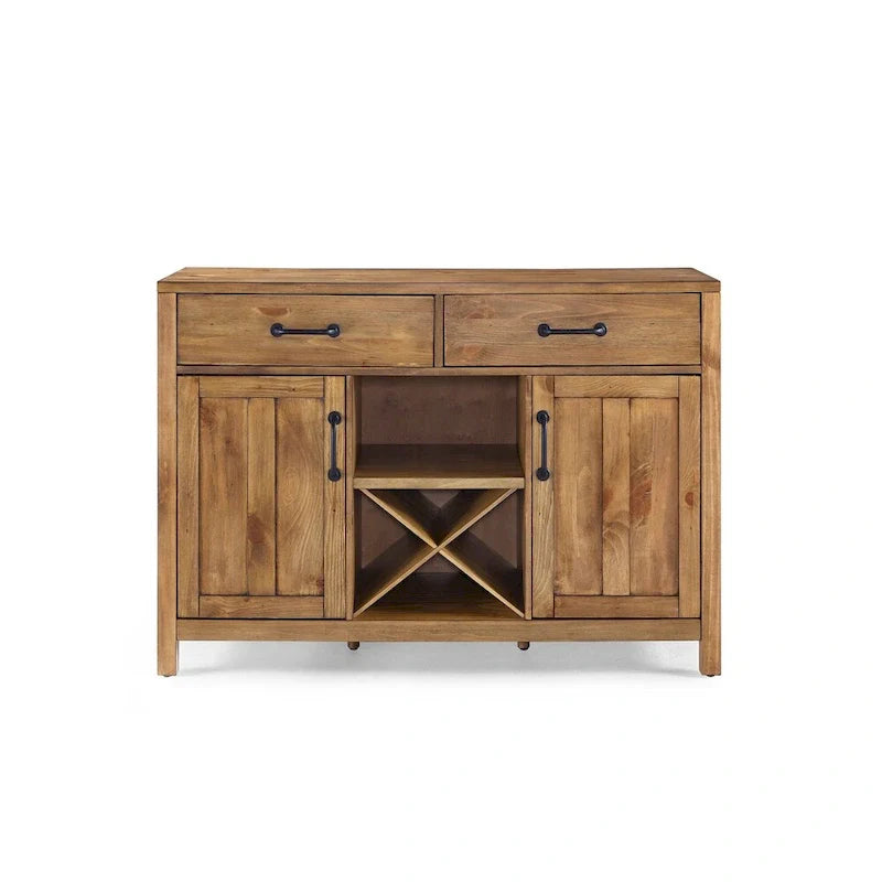 Crosley Roots Natural Finish Buffet - 52  W x 18  D x 36  H